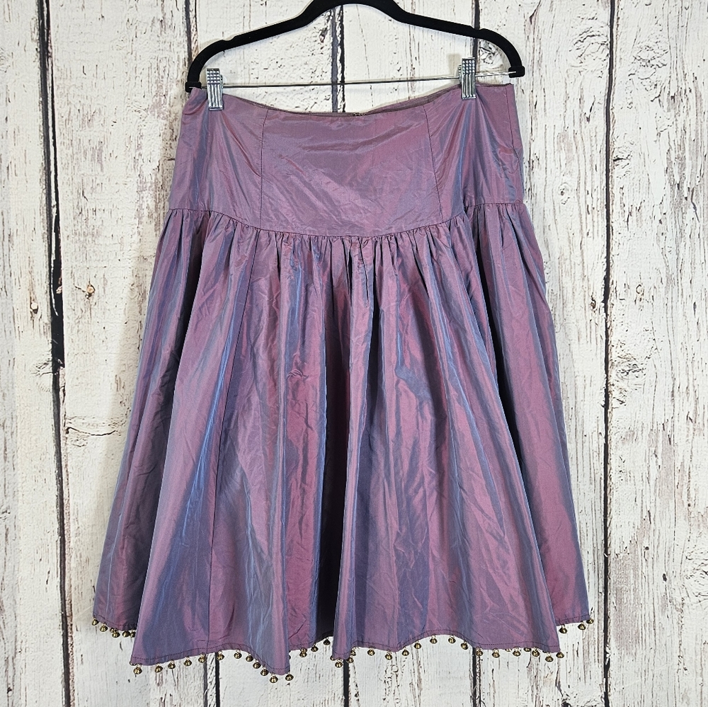Vintage Plenty / Anthro silk skirt